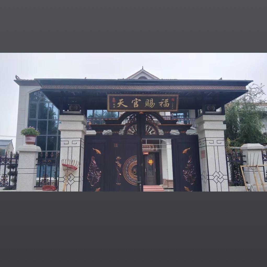 农村别墅大门，大门雨棚分享