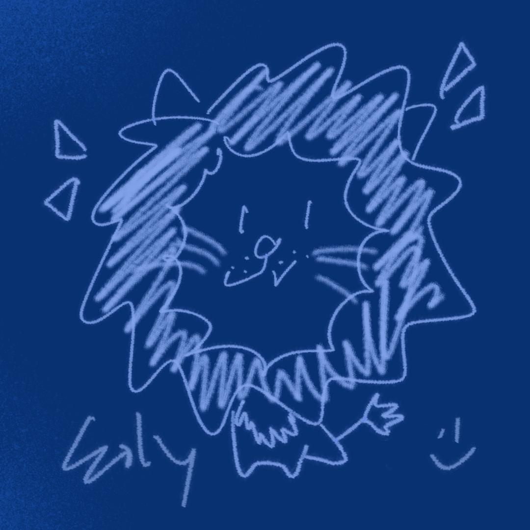 蓝色狮子