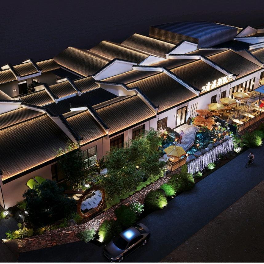 清溪别院园林美学餐厅、谭谭谭