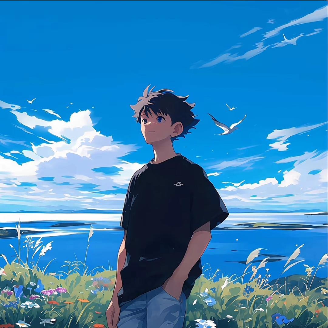 晚风吹落叶