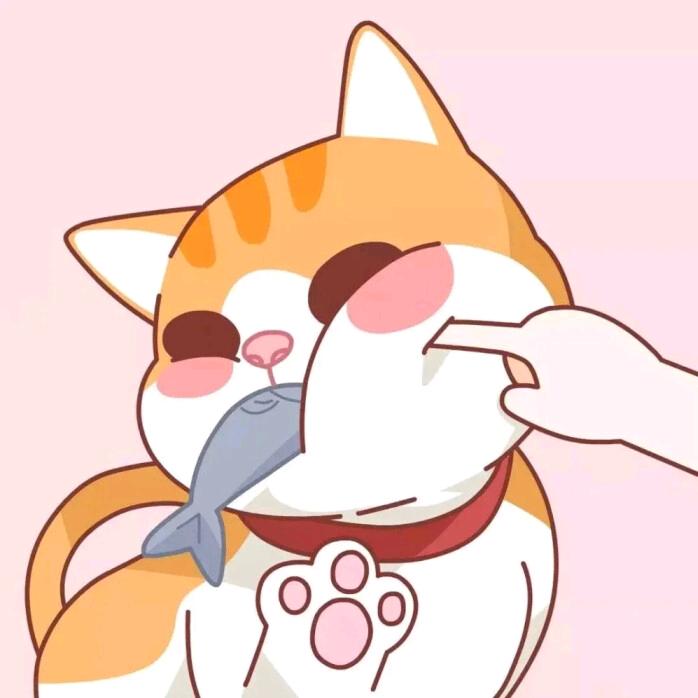 大猫吃鱼