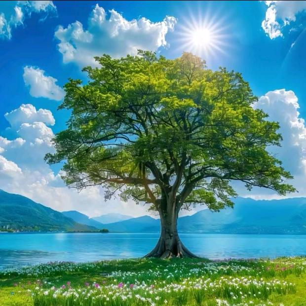 结冰的湖上有只猫