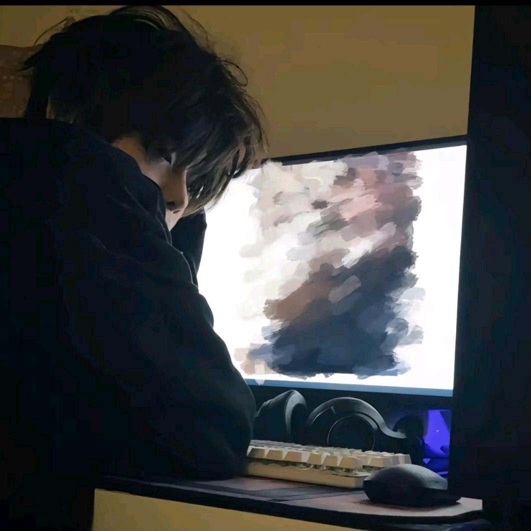 落日下的玫瑰