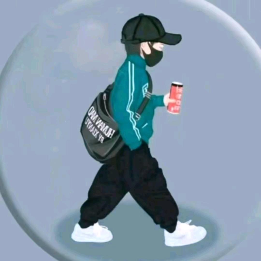 吸着烟徘徊街头