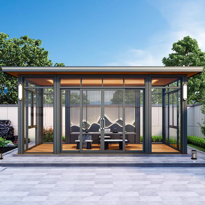 厂家直销铝艺凉亭，庭院门，围栏阳光房