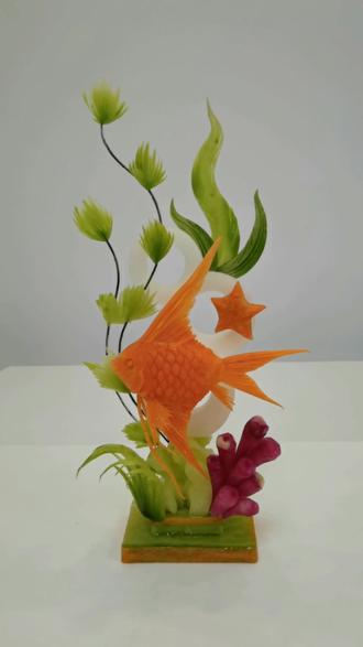 简单的食品雕刻盘饰教程#食品雕刻 #果蔬雕刻#盘饰#盘饰教程#创意盘饰